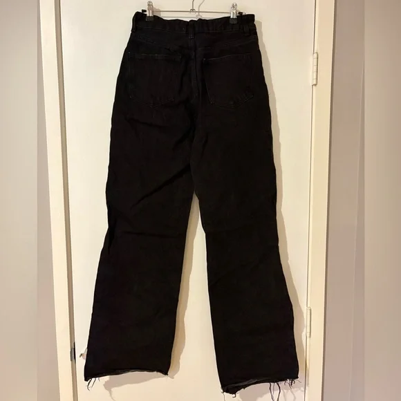 Zara TRF Black Women's Wide Leg Jeans - Picture 6 of 8